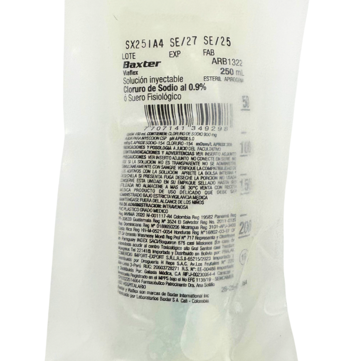 Solucion salina 0.9% 250cc